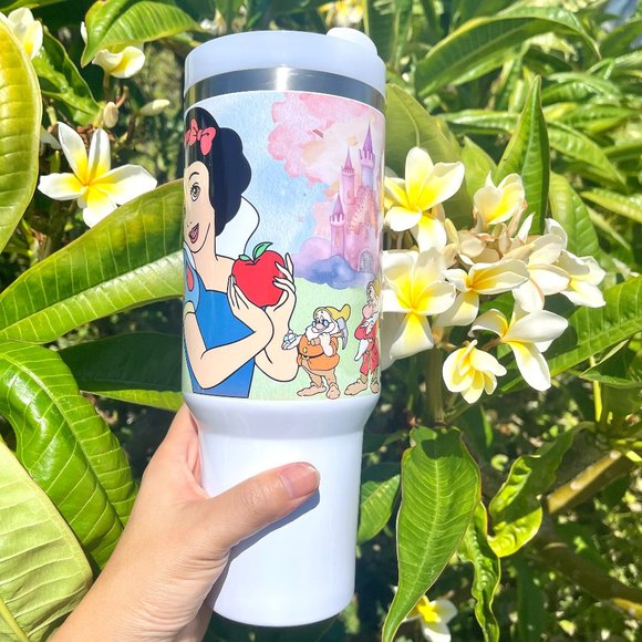 Disney Princess Snow White and the Seven Dwarfs Brand new 40 oz Tumbler double - Picture 3 of 6
